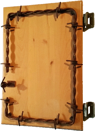 Big Barb Wire Cabinet Frame - Big Barb Wire (500x500), Png Download