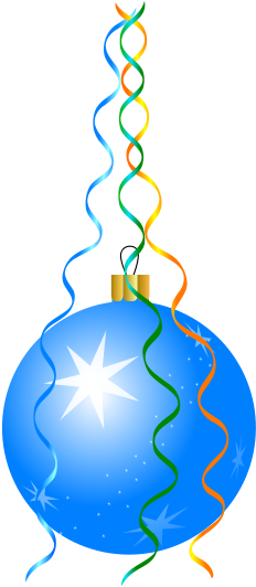 Get Notified Of Exclusive Freebies - Blue Hanging Christmas Decorations Png (237x800), Png Download