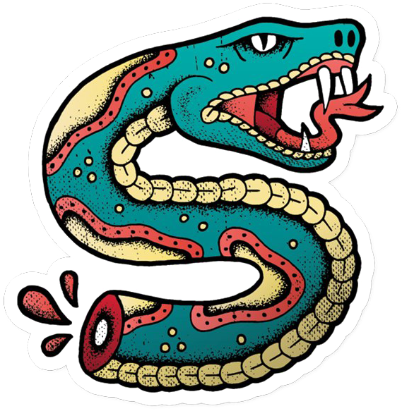 Snake Tattoo Png Picture - Traditional Snake Tattoo Png (700x700), Png Download