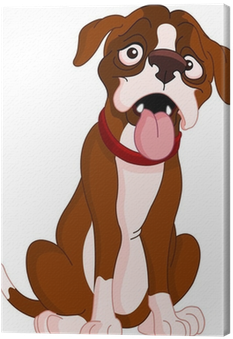 Boxer Dog Cartoon (400x400), Png Download