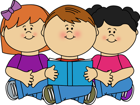 Reading Center Kids Clip Art - Reading For Kids Clipart (450x339), Png Download