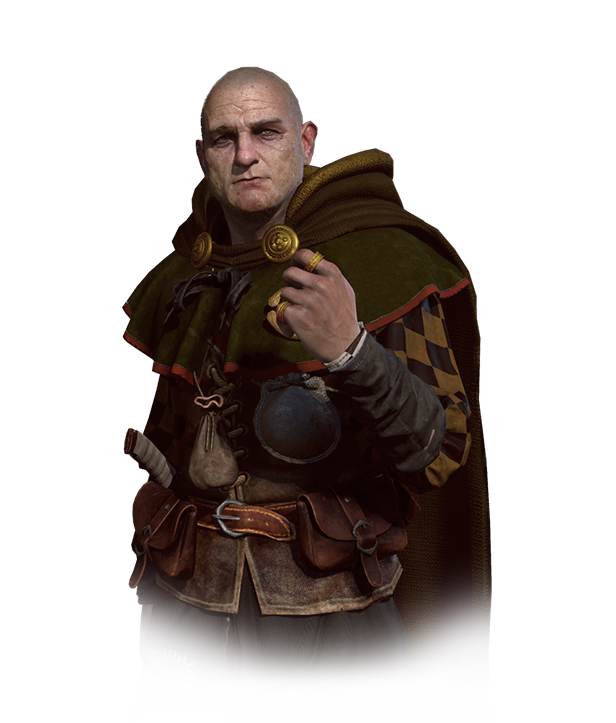 The King Of Beggars In The Witcher 3 Reminds Me Of - Gaunter O Dimm Tattoo (654x727), Png Download
