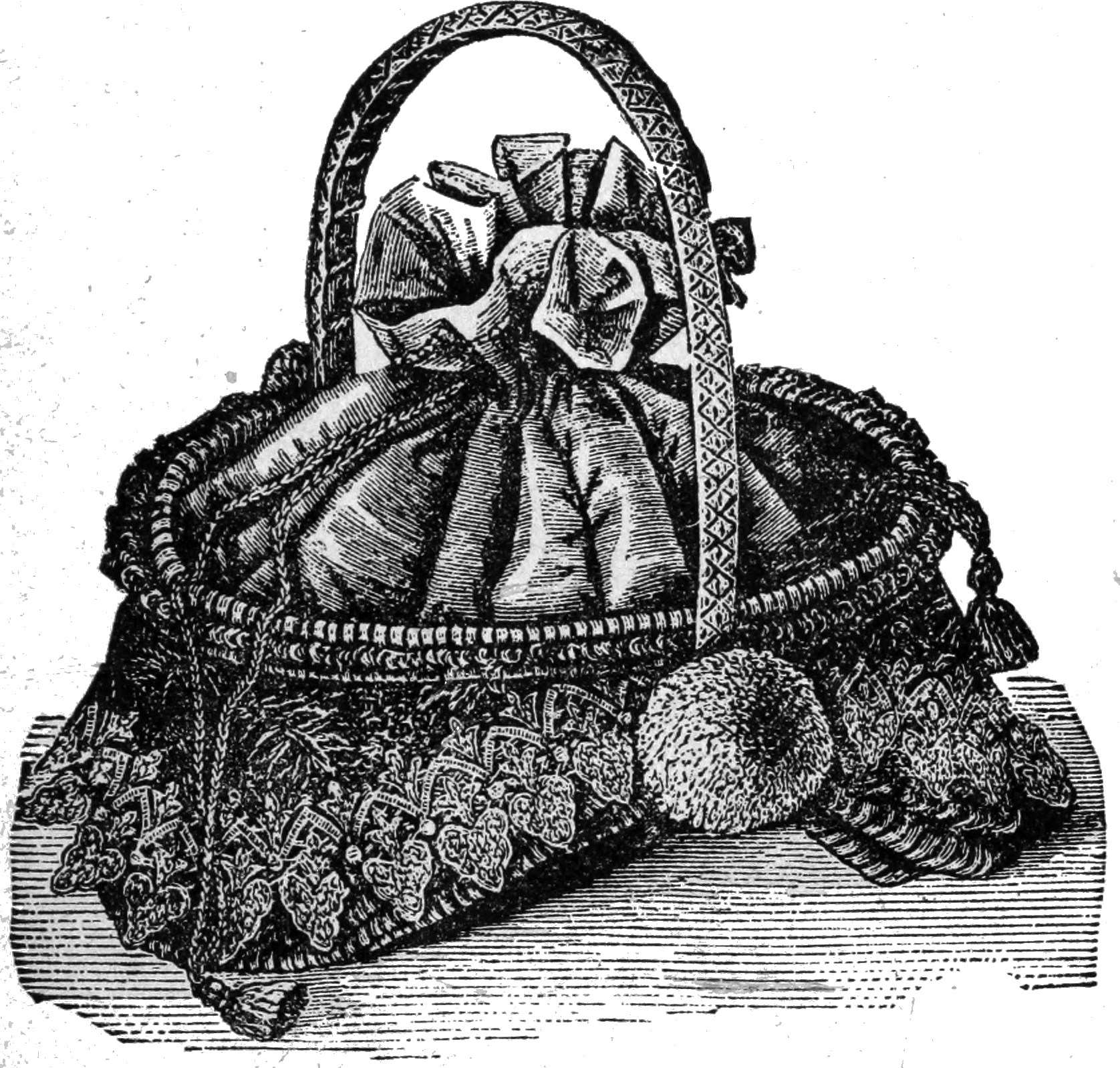 Embroidery And Fancy Work P305 - Illustration (1676x1598), Png Download