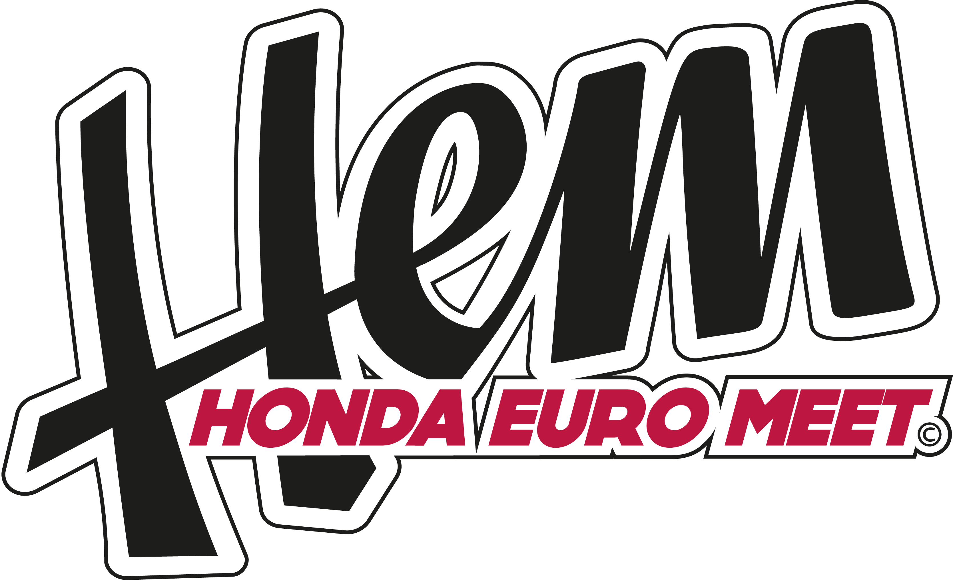 Logo Logo - Honda Euro Meet Logo (3337x2034), Png Download