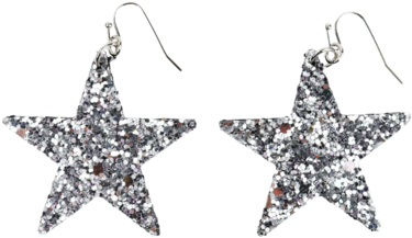 Glitter Star Earrings Earrings Lou Lou Boutiques - Invesco Small Cap Fund Nfo (406x600), Png Download