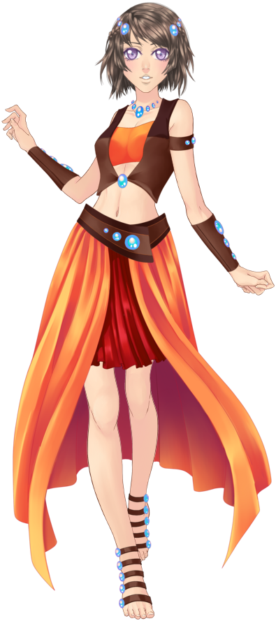 Outfit Folded Gems - Eldarya Folded Gems (395x889), Png Download