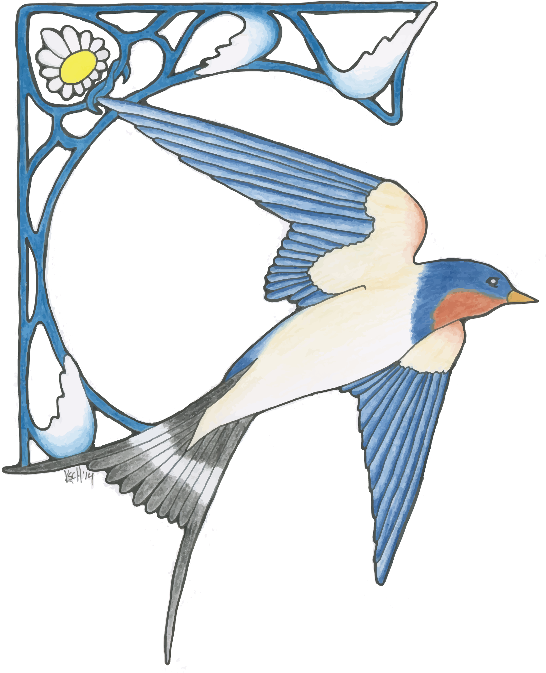 European Swallow (1758x2453), Png Download