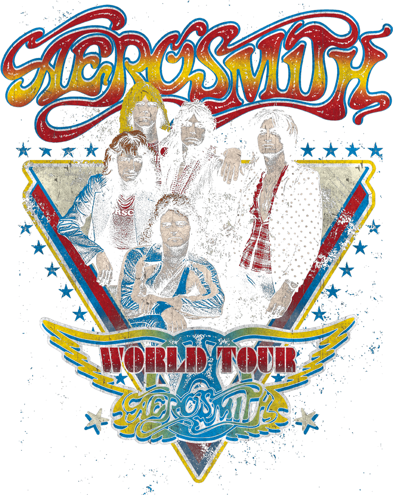 Aerosmith Triangle Stars Juniors Tank - Poster (850x1039), Png Download
