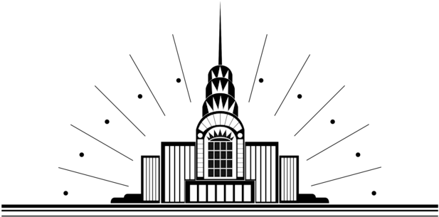 Art Deco Art Nouveau Decorative Arts Drawing - Art Deco Vector Png (628x340), Png Download