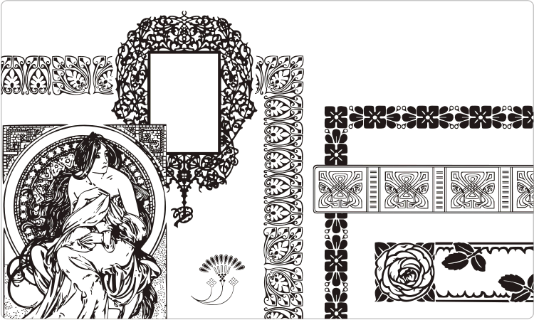 Art Nouveau Decorations - Adieu A Ce Qui Vient C - Trade Paperback (750x450), Png Download