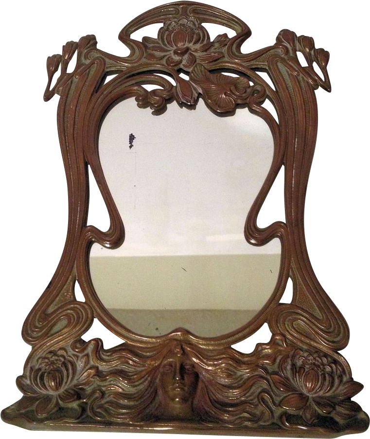 Art Nouveau Style - Art Nouveau Style Mirrors (900x900), Png Download