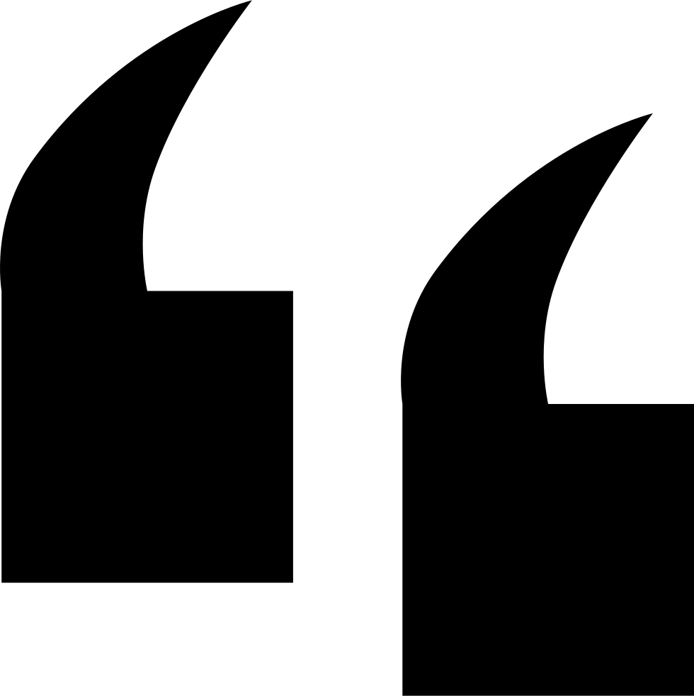 In Quotation Marks - Quotation Mark (980x982), Png Download