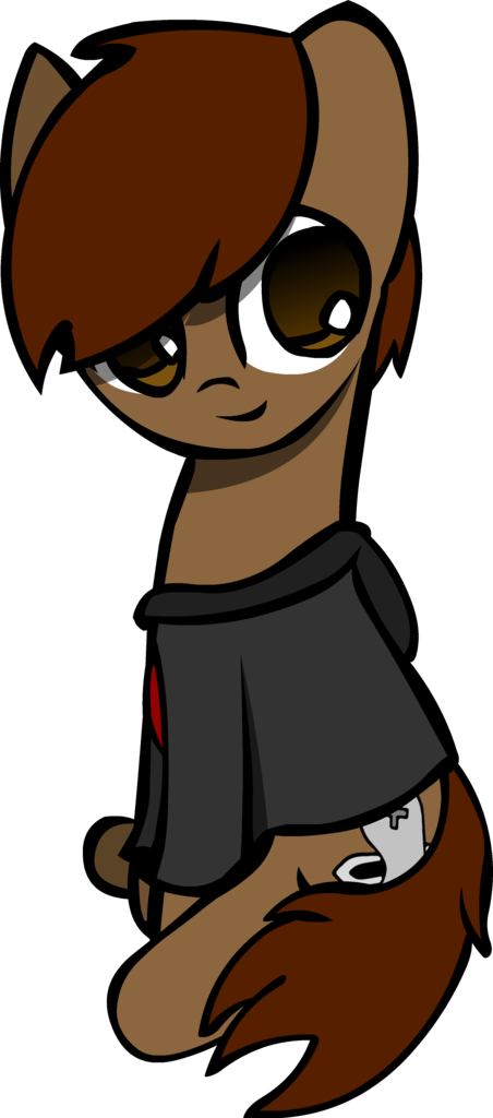 Darksoma, Brown Eyes, Clothes, Cutie Mark, Dark Brown, - Cartoon (452x1024), Png Download
