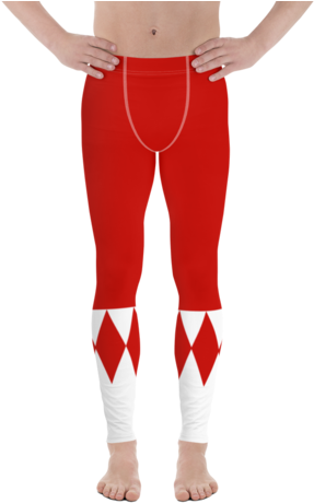 Red Ranger Grappling Spats - Leggings (480x480), Png Download