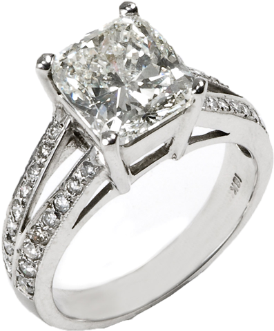 Silver Ring For Girls (500x548), Png Download