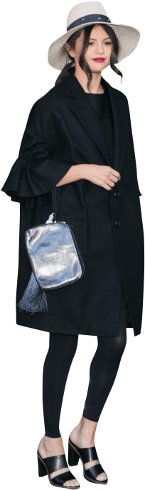 Free Png Selena Gomez Black Dress Png Images Transparent - Clothing (480x720), Png Download