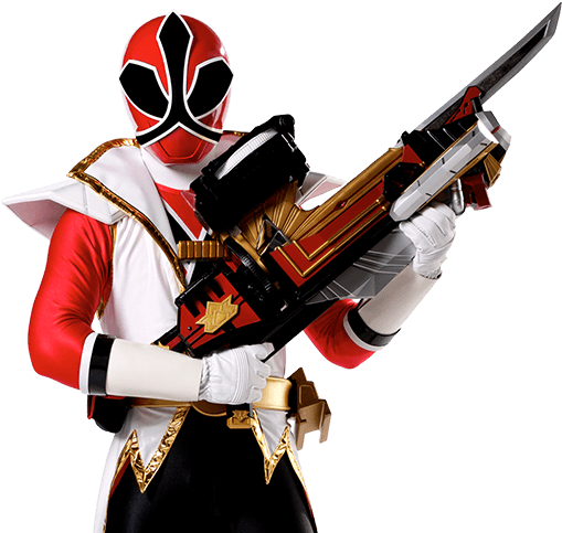 Red Power Ranger Samurai - Power Rangers Super Samurai, Vol. 3: Rise (510x490), Png Download