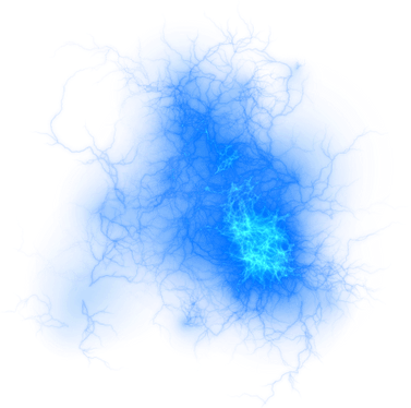 Lightning Lightningbolt Storm Stormy Blue Bluelightning - Lightning Png (377x374), Png Download