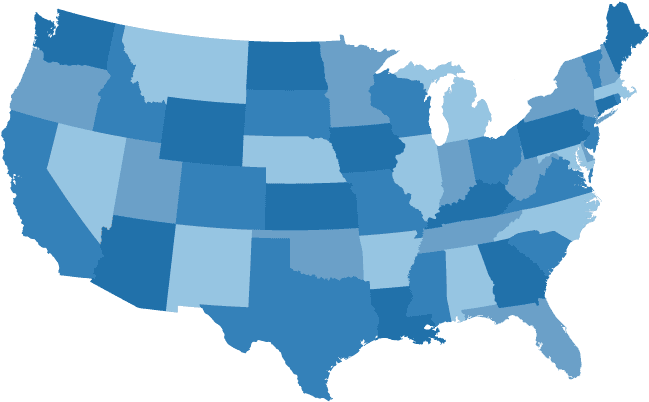 Springbok Jigsaw Puzzles - Us Map With Indiana Highlighted (700x550), Png Download