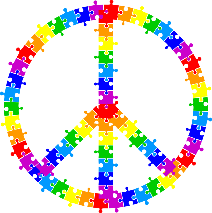 Jigsaw Puzzles Peace Symbols Crossword Free Commercial - Jigsaw Puzzle (745x750), Png Download
