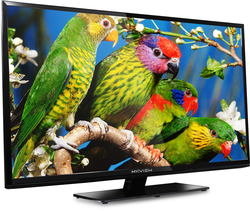 My View 32″ Led Tv With Usb Input For Photo, Music - Led Tv Images Png (1024x768), Png Download