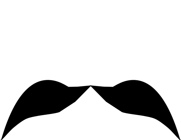 How To Set Use Mustache Svg Vector (600x468), Png Download
