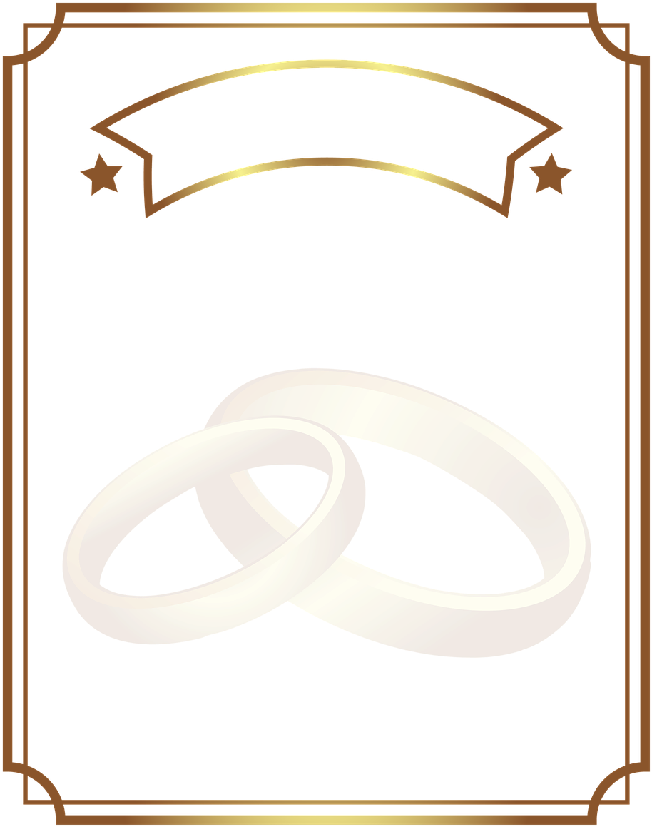 Diploma Gold Wedding Rings - Diploma Bodas De Oro (1057x1280), Png Download
