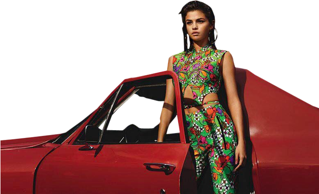 Sexy Selena Gomez Next To A Car Png Image - Lock Screen Selena Gomez (652x427), Png Download