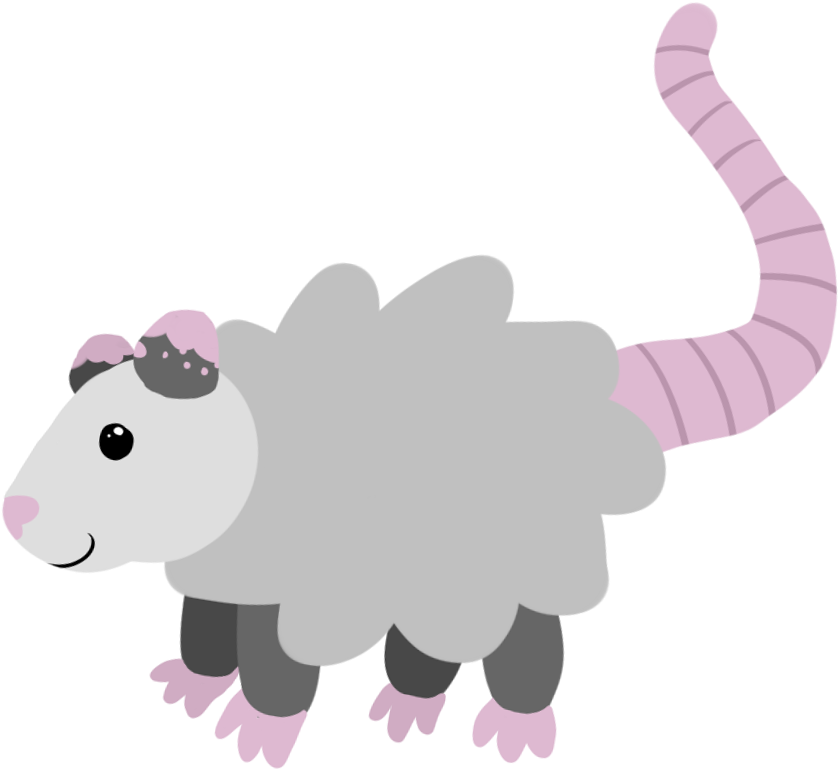 “here Is The Opossum Of Purity, For Any Purification - Opossum (900x800), Png Download