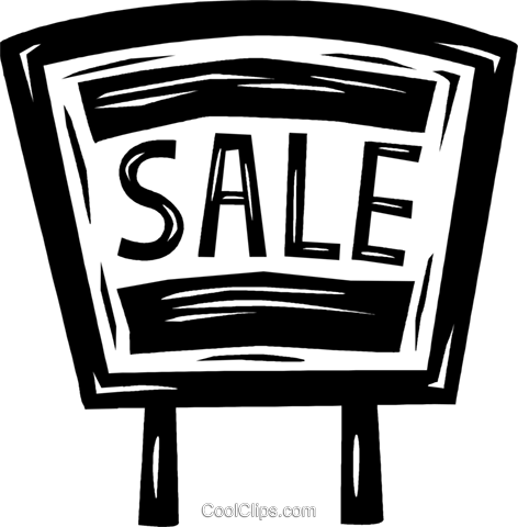 For Sale Sign Royalty Free Vector Clip Art Illustration - Marketing (472x480), Png Download