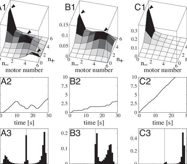Motility States For The Asymmetric Tug Of War Of N - Diagram (623x546), Png Download