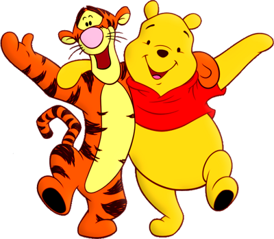 Tigger And Pooh Clipart - Friends Clipart (400x349), Png Download