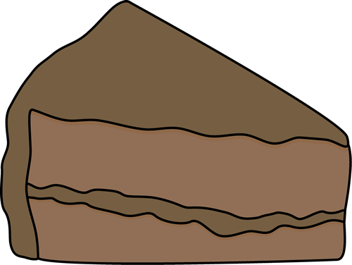 Pie Clipart Piece Cake - Chocolate Cake Slice Clip Art (500x376), Png Download