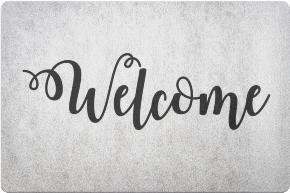 Welcome Welcome Mat - We Re Engaged Svg (1024x1024), Png Download