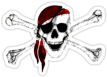 Pirate Skull Png Pirate Skull And Cross Bones - Spreadshirt Pirate Skull Cap (375x360), Png Download