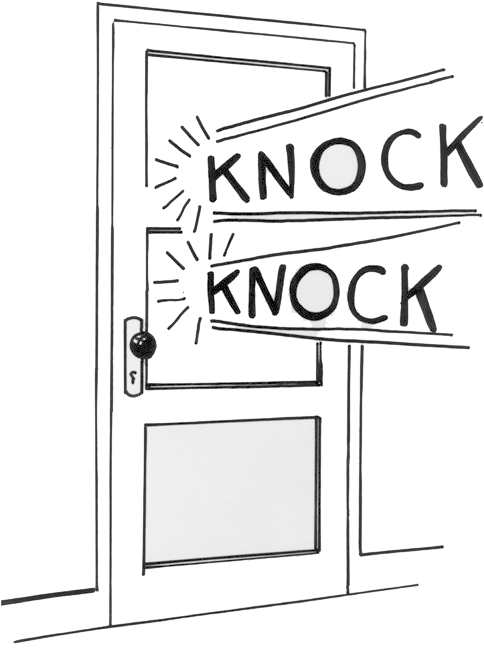 Knockknock - Roy Lichtenstein Early Drawings (511x685), Png Download