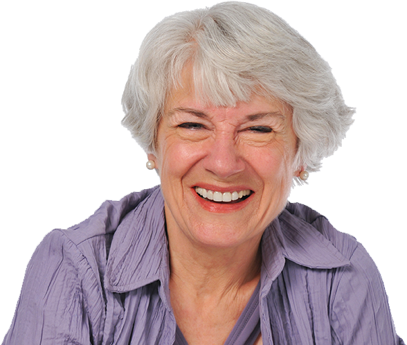 Older Woman At Park - Old Woman Face Png (828x510), Png Download