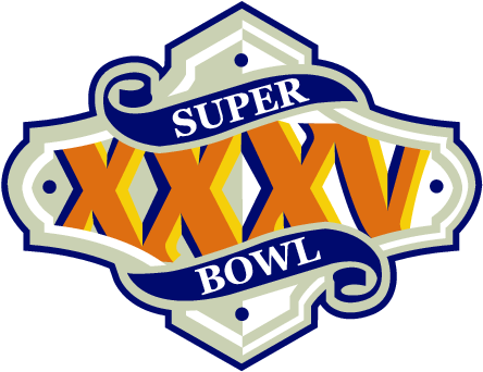 Super Bowl - Super Bowl 35 Logo (465x358), Png Download