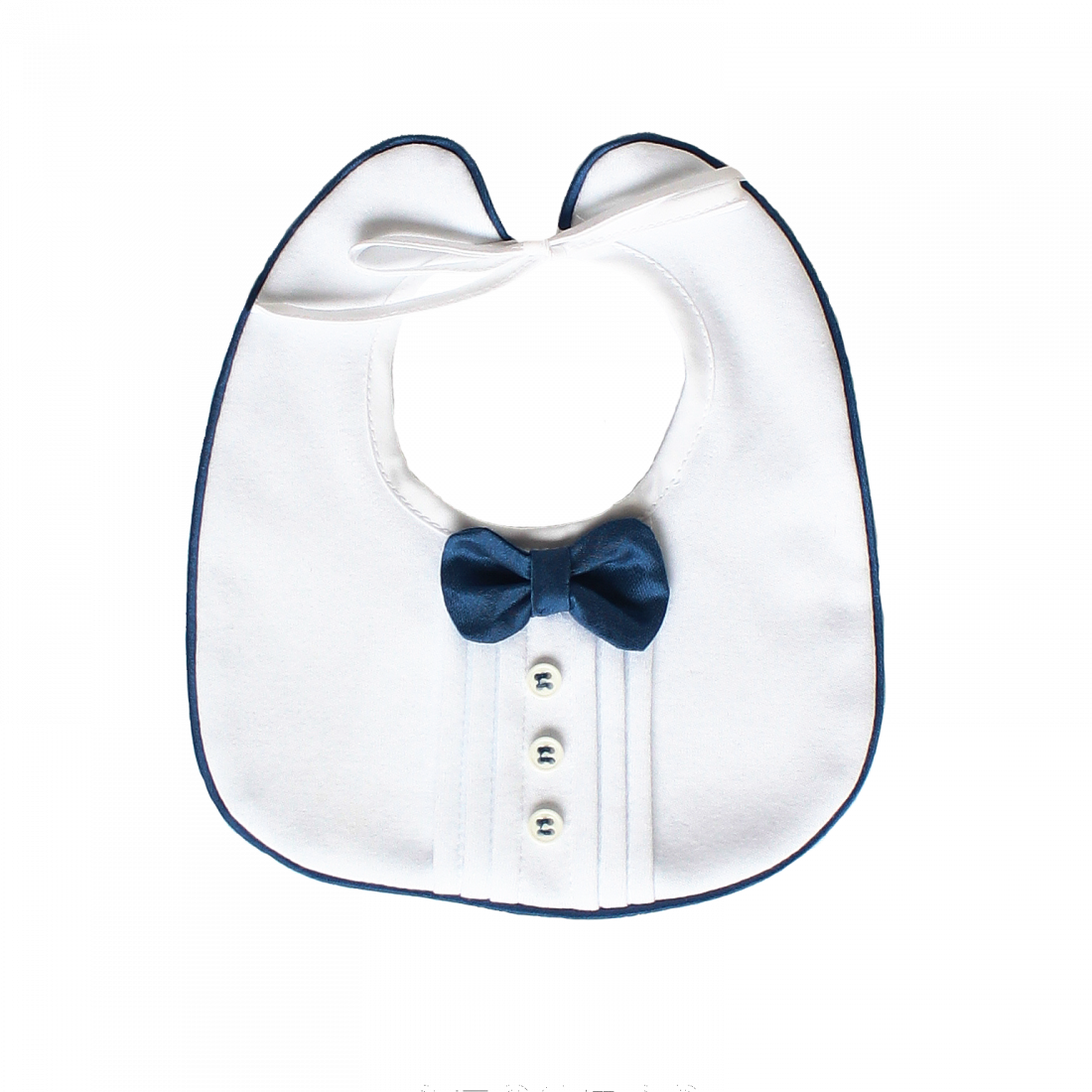 White Bib With Blue Bow-tie - Sleep Mask (1100x1100), Png Download