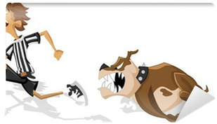 Perro Corriendo Dibujo Enojado (400x400), Png Download