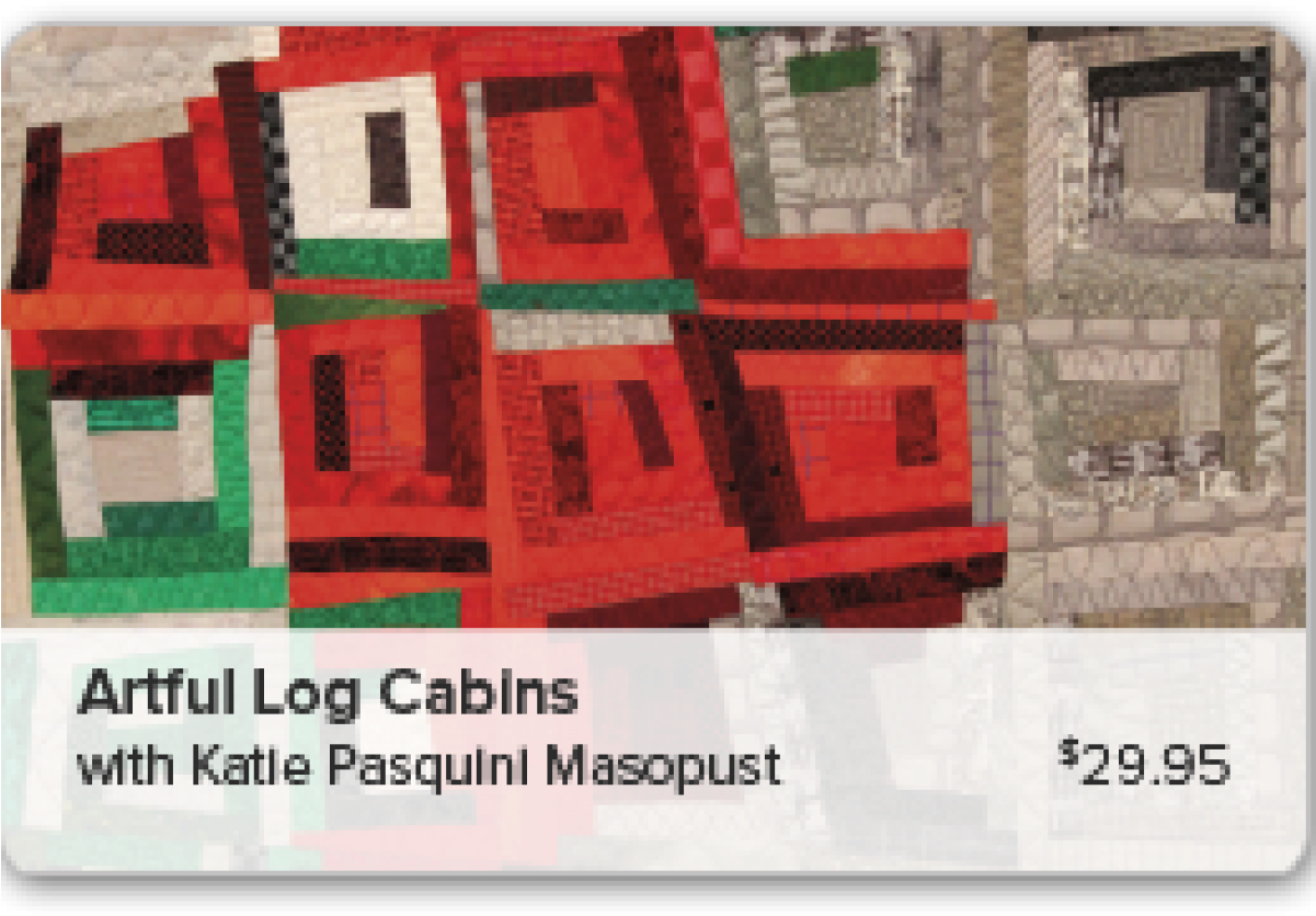 12012 - Dvd - Artful Log Cabins - Complete Iquilt Class (1200x1200), Png Download