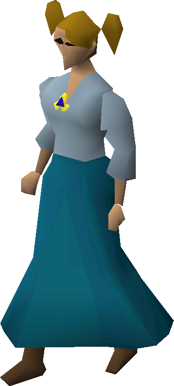 Veronica - Old School Runescape Woman (355x787), Png Download