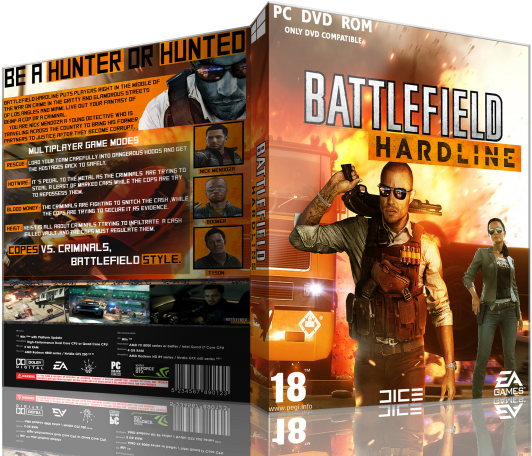 Battlefield Hardline Box Art Cover - Battlefield Hardline Pc Dvd (700x467), Png Download