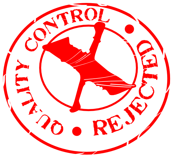 Quality Control Rejected (600x542), Png Download