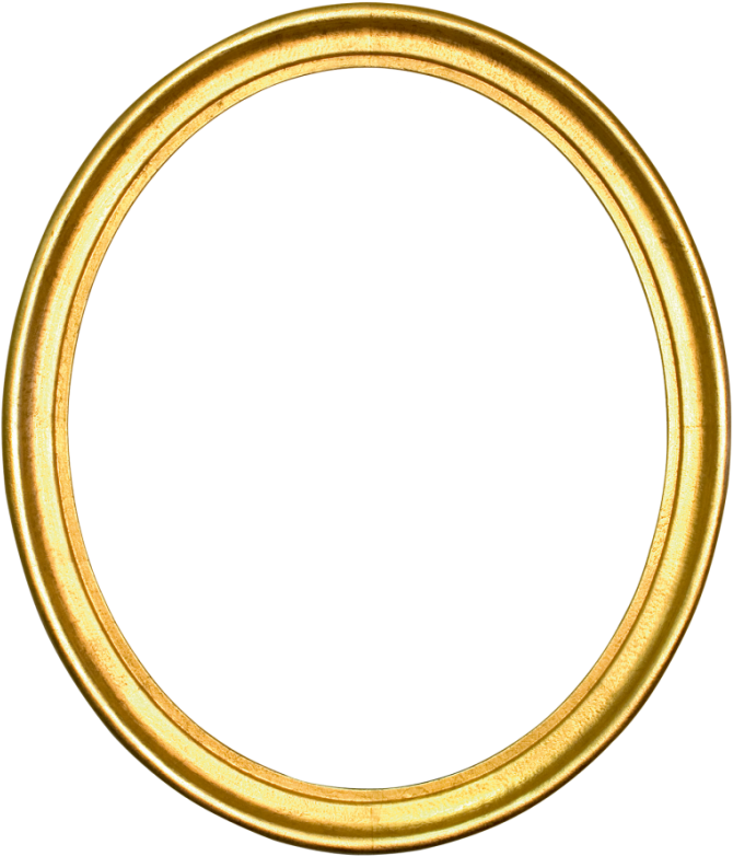 Golden Oval Frame Png - Oval Gold Bilderrahmen Oval (880x880), Png Download