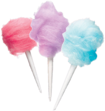 Coloured Candy Floss - Cotton Candy Png (400x400), Png Download