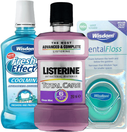 Mouthwash & Floss - Mouthwash Floss (500x500), Png Download