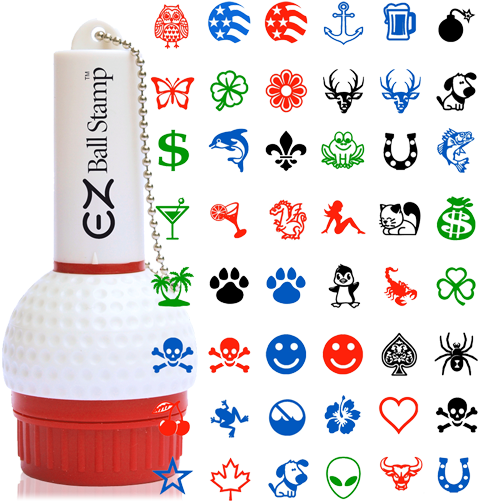 Dimensions - Ezballstamp Golf Ball Stamp Marker, Beige (500x500), Png Download