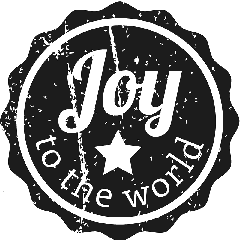 Joy To The World Christmas Stamp - Emblem (800x800), Png Download