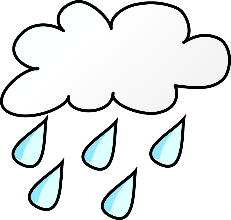 Rain Cloud Black And White Computer Icons Drawing - Weather Clip Art (788x750), Png Download